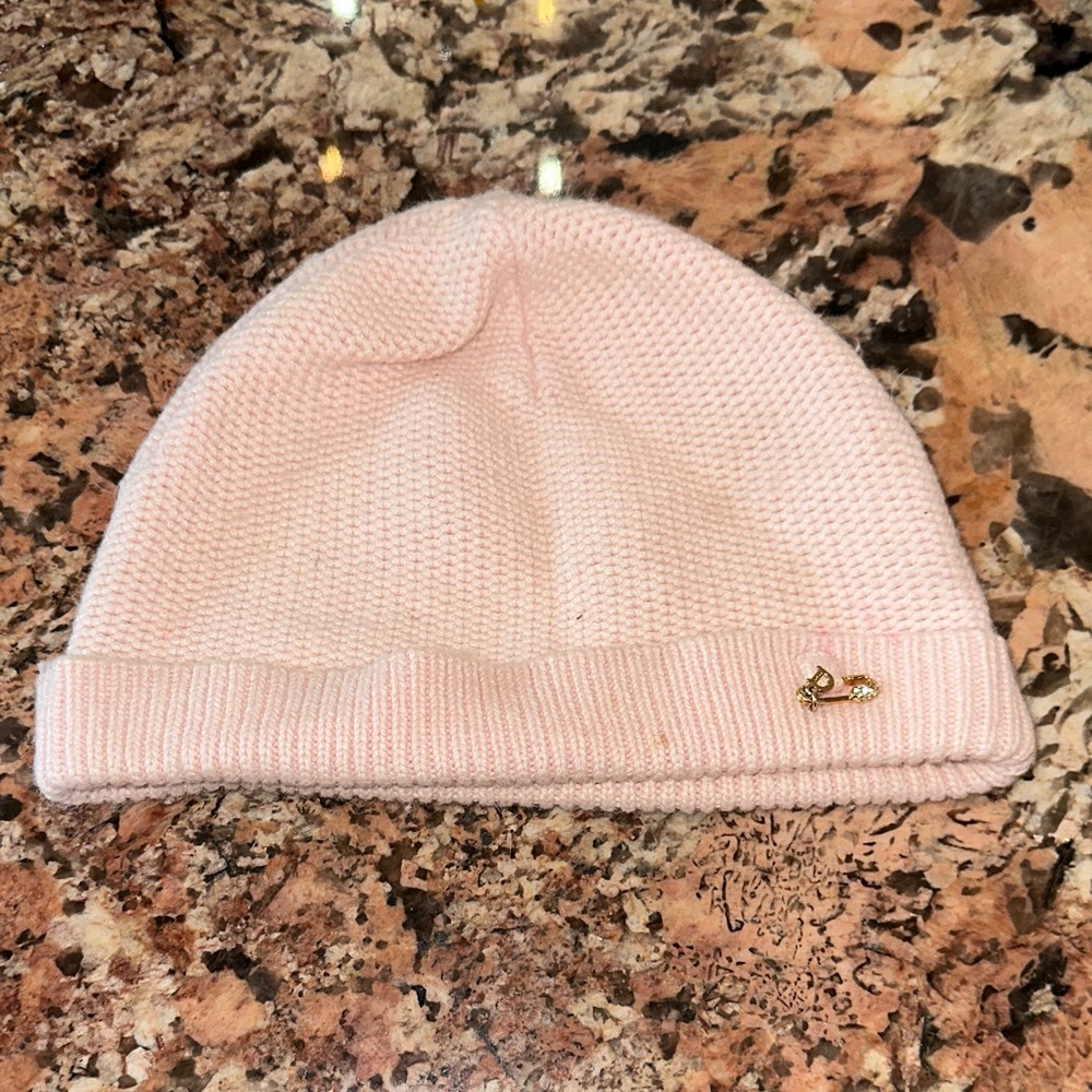 BabyDior Pink Knit Hat for Kids